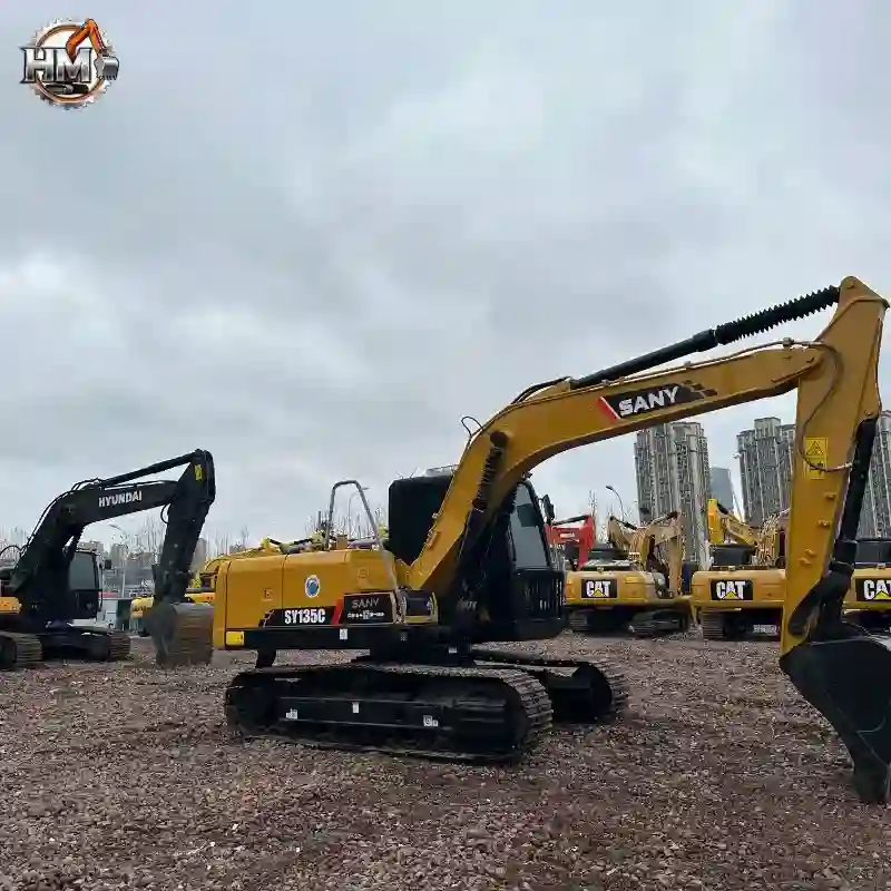 90% New Used SANY 135C Hydraulic Excavator Engineering Solution 