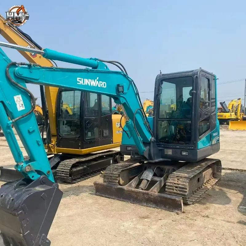 Cheap Used Sunward SWE60 Mini Crawler Excavator Good Condition China Supplier
