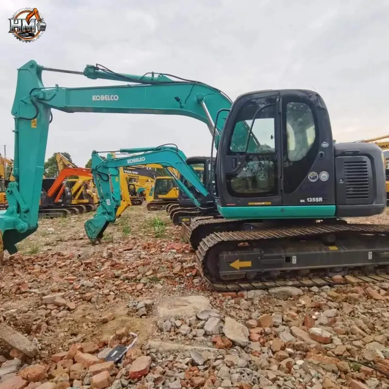 Compact Used KOBELCO SK135SR Mini Crawler Excavator Small Digger