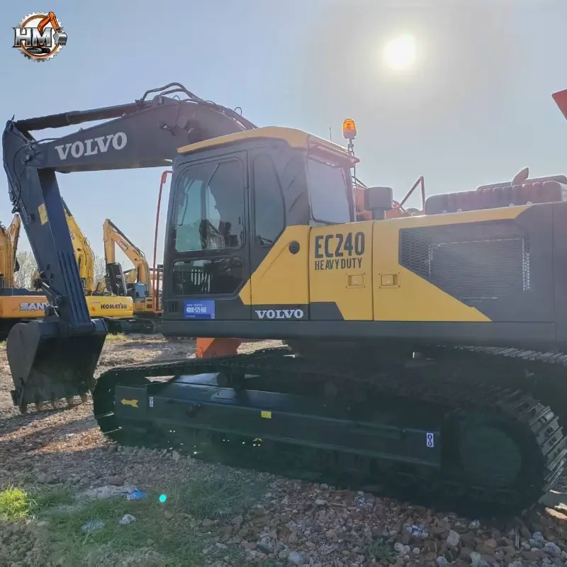 Durable Second Hand VOLVO EC240 Medium Excavator Well Maintained Digger
