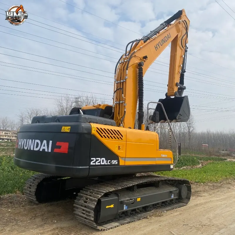 Durable Second-hand Hyundai 220LC-9S Medium Crawler Excavator Engineering Machinery China Supplier