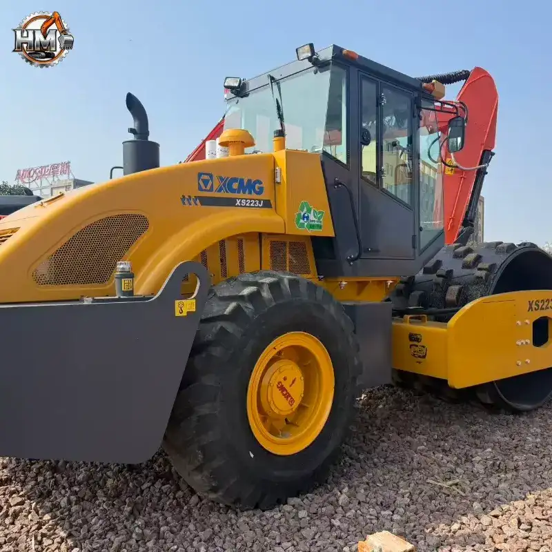 Good Condition Used XCMG XS 22J Road Roller Compaction Equipment Price 