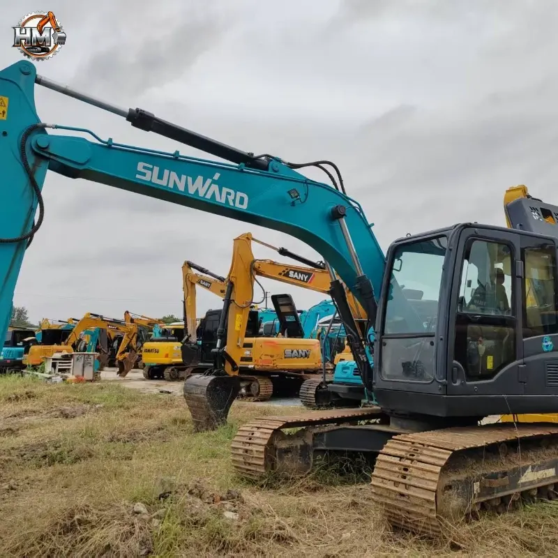 High Cost Performance Used Sunward SWE150 Medium Tracked Excavator Original Condition Solution