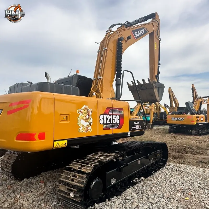 Hot Sale Used Sany SY215C Medium Crawler Excavator Good Condition For Sale