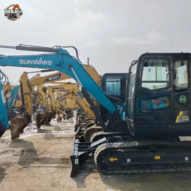 Hot Sale Used Sunward SWE80 Compact Construction Equipment Durable Factory Price