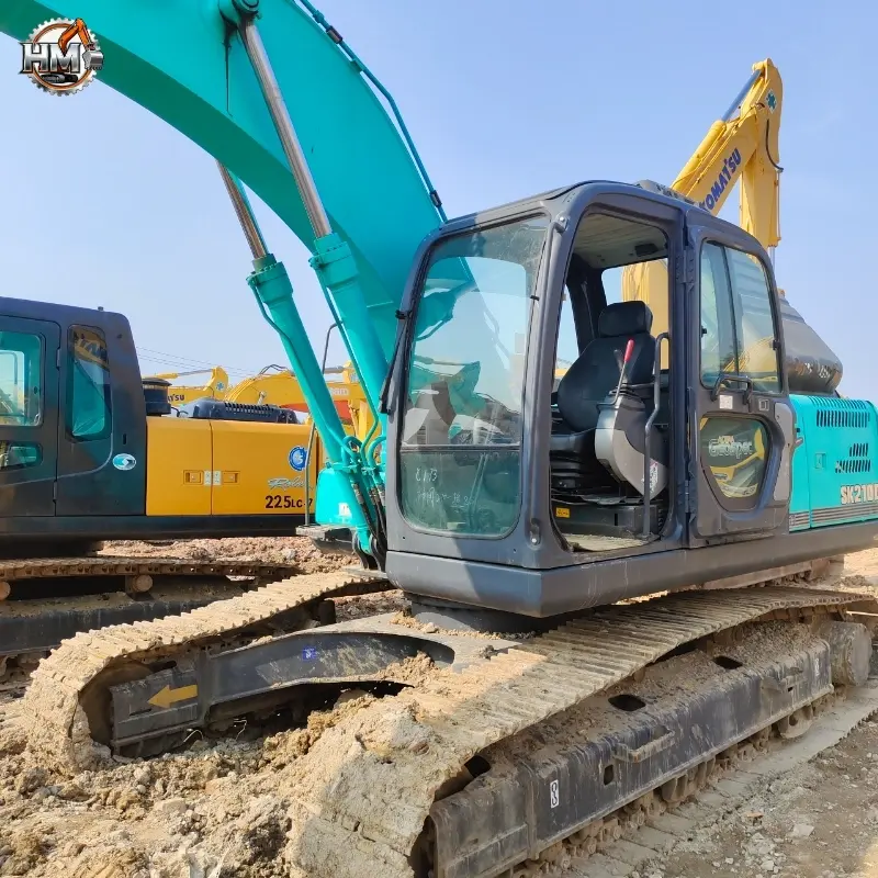 Low Price Used KOBELCO SK210D Hydraulic Crawler Excavator for Sand Digging