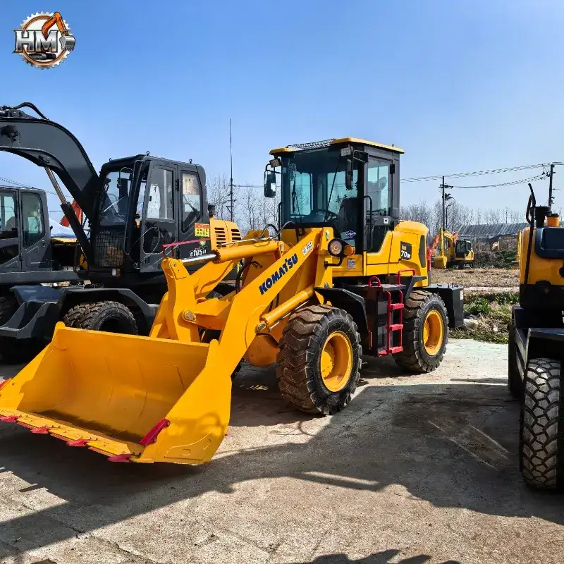 Well-maintained Used Komatsu WA70M Loader Construction Machine Price 